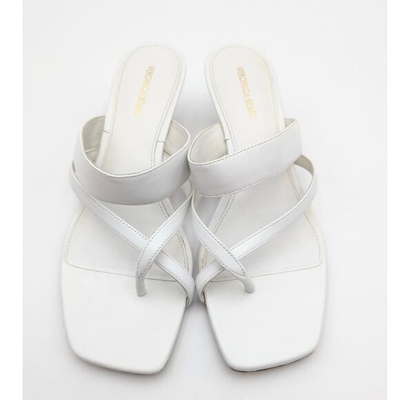 Veronica Beard Alanis Kitten Heel Slide Sandal Women's Coconut Size US9M EU40 - Picture 3 of 14